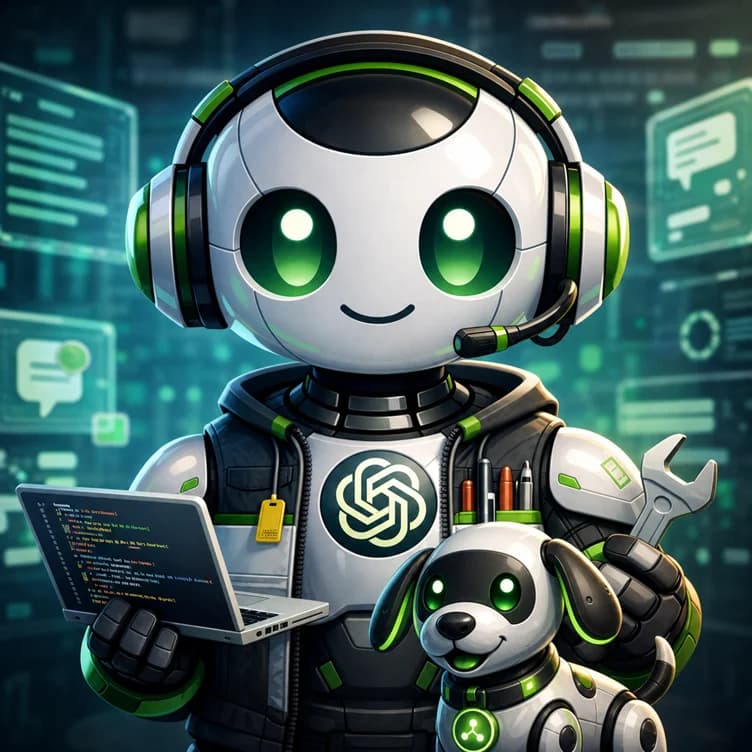 Codex the Coder and Patch, illustrated learning companions